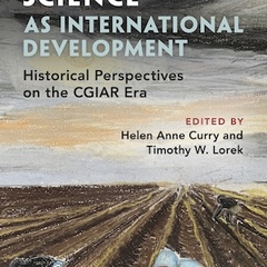 Section of Cover of book, with painting of asparagus pickers working in early morning light