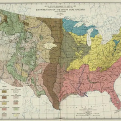 1935 Map showing the ‘Distribution of the Great Soil Groups’ 